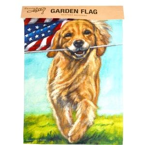NWT Garden Flag - Running Dog